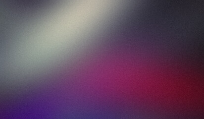 Dark magenta blue gray color gradient grainy texture backdrop design background. Abstract modern noisy gradient soft colors, website header, poster and banner.