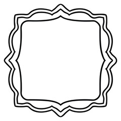 Hand drawn doodle frames collection set 