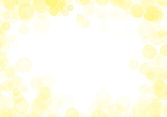 Golden bokeh lights abstract isolated png overlay effect transparent background