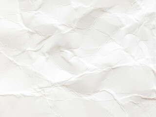 Obraz premium Crumpled white paper background , used as a background for text, with the back being crumpled white paper.