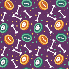 Abstract halloween pattern design background.