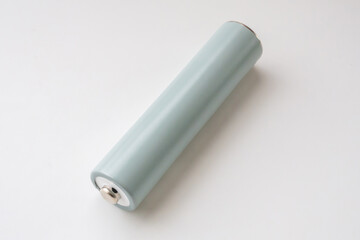 AAA alkaline battery on white background