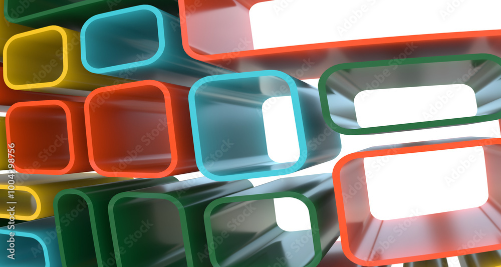 Aufkleber Abstract Low-Poly background. triangulated texture. Design 3d