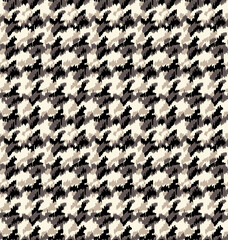 Houndstooth seamless pattern. Vintage textile texture. Modern fashion. crowbars images pattern.