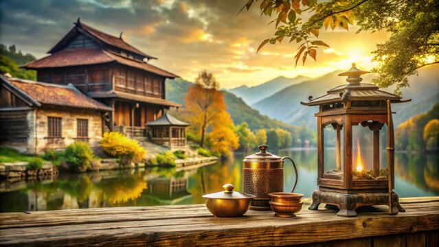 Heritage elements triggering nostalgic memories in a serene and timeless setting