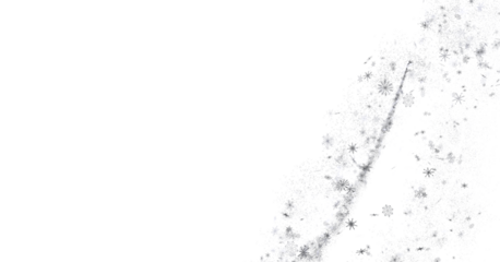 Sparkling Snowfall: Dynamic 3D Illustration of Falling Christmas Snowflakes