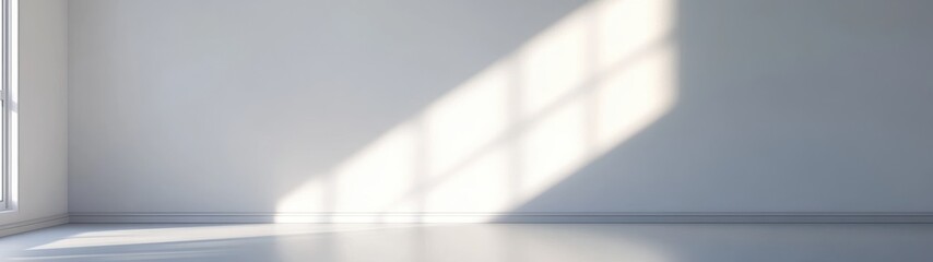 Shadowed wall backdrop, soft light casting gentle shapes, creating a serene atmosphere, ideal for artistic displays and creative settings