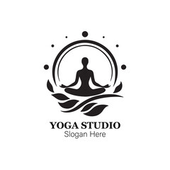 creative yoga logo design