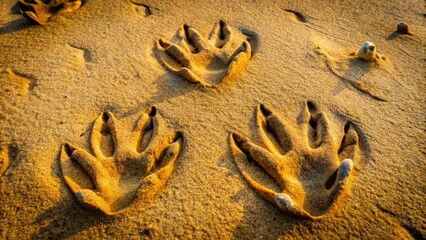 Impressive Dinosaur Feet Prints The