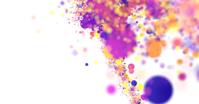 Confetti, paper triangle on the floor, fancy, colorful, celebration party