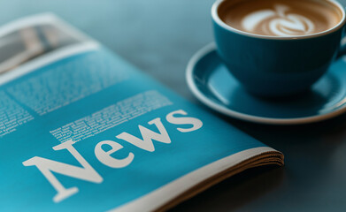 Giornale e caffè. Aggiornarsi con le news a colazione.