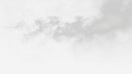 abstract white fluffy cloud mist fog smoke curling isolated on transparent background