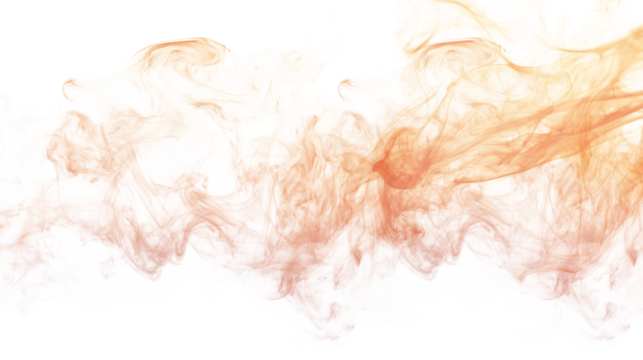 abstract orange smoke wavy lines curling isolated on transparent background
 - Powered by Adobe