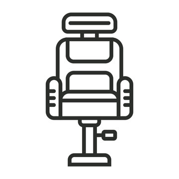 recommend clip art: Barber chair icon, Hair salon symbol outline icon, editable vector illustration and transparent graphic element. Isolated on white background