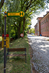 Historische Bus Haltestelle