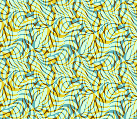 Seamless liquid geometric pattern design.