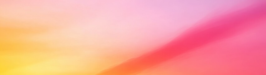 Fototapeta premium Vibrant orange and pink gradient backdrop, warm hues blending seamlessly, evoking a serene sunset atmosphere, perfect for creative projects.