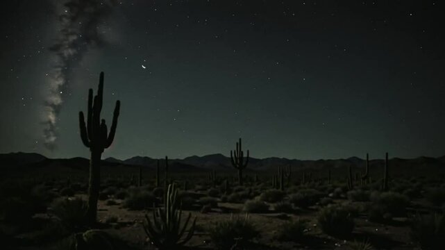 c&eacute;u em movimento a noite no sert&atilde;o 
