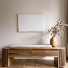 Home interior poster mock up