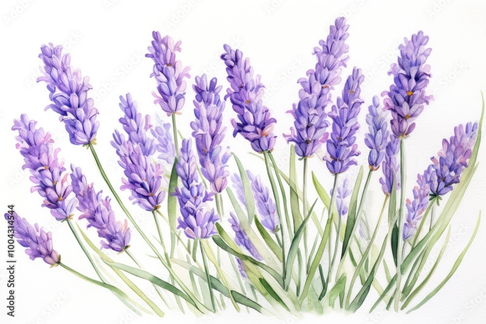 Canvas Prints Lavender blossom flower plant.