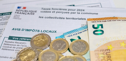 Avis d'impôt taxes foncières, France