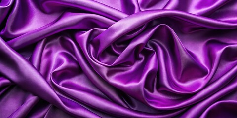 Obraz premium Purple Silk Fabric Texture Background with Elegant Copy Space for Creative Designs