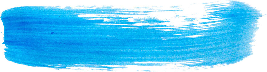 blue brush stroke isolated on white background
