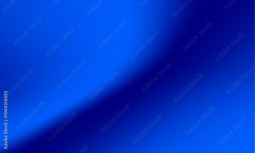Poster abstract blue background, blue curve design smooth shape by blue color with blurred effect