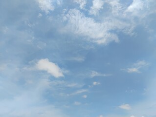 blue sky with white clouds
