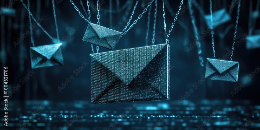 Aufkleber Improving Phishing Detection for Email Scams: Enhancing detection methods to prevent email scam threats.