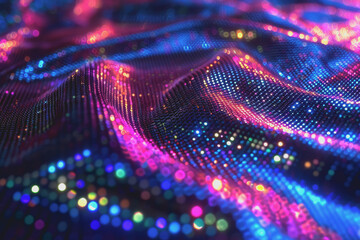Abstract background with shimmering colored light texture.