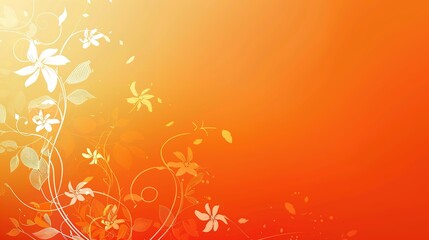 Vibrant Simple Design on Orange Background: A Lively and Appealing Vision. Admire the Energy and Creativity.