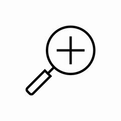 magnifier zoom icon sign vector
