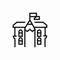 universty school buildung icon sign vector