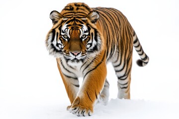 Obraz premium A sleek and powerful tiger prowling forward