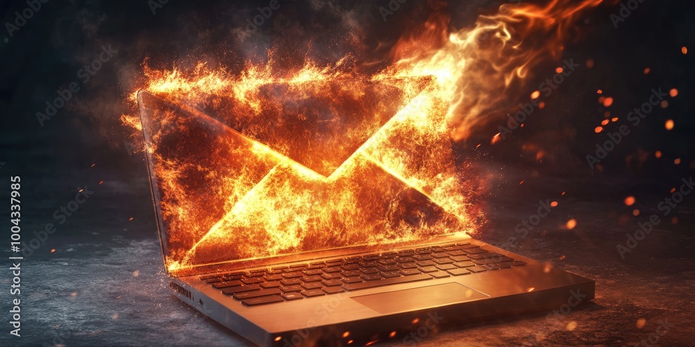 Poster Firewall Implementation Against Email Scams: Using firewalls to shield against phishing in email scams.