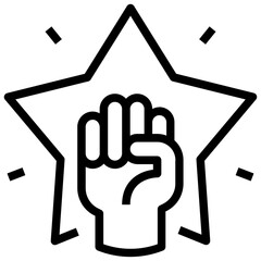 empower outline style icon