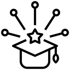 education outline style icon