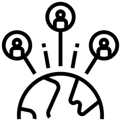 technology outline style icon