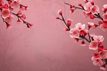 Fototapeta premium Chinese New Year style of sakura backgrounds blossom flower.