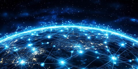 Communication networks in telecommunications, emphasizing seamless device and platform connectivity.