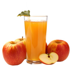 Fototapeta premium Apple Fresh Juice Vector on isolated background