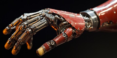 Naklejka premium Cybernetics Theory Applied to Prosthetics: Focusing on the principles governing the interaction of prosthetic components with the human body.