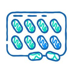 tablets drug package doodle icon sketch vector. tablets drug package sign. isolated symbol illustration