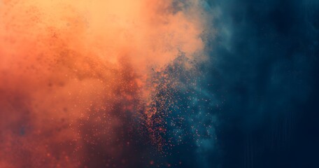 Fototapeta premium Abstract Orange Blue Gradient Background