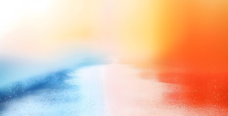 Obraz premium Abstract Gradient Background With Orange, Blue And White Tones