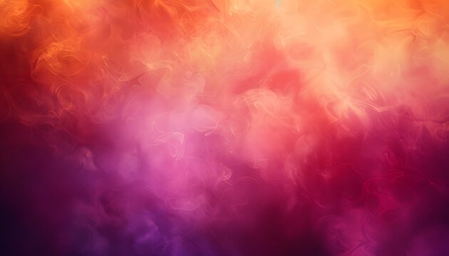 Abstract Swirling Gradient Background - Orange, Purple, Red