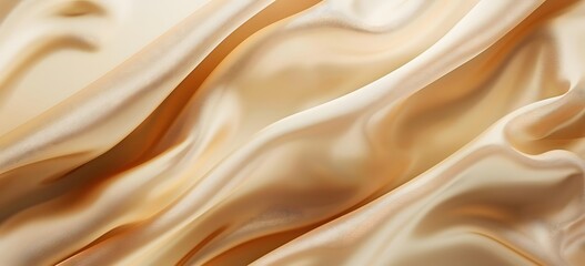 Obraz premium Beige Silk Fabric Background Texture