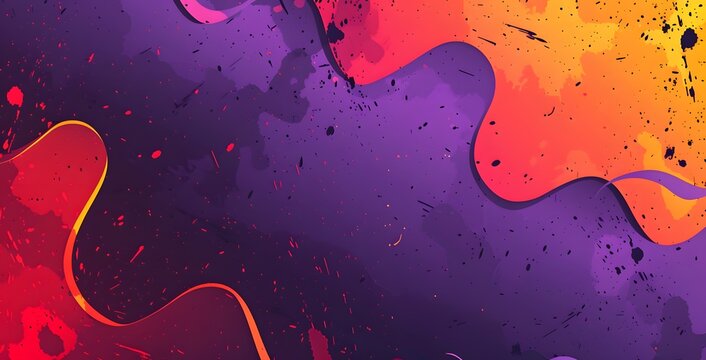 Abstract Gradient Background with Purple, Red, and Orange Colors