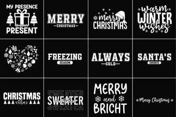 Christmas Bundle T-Shirt  Design